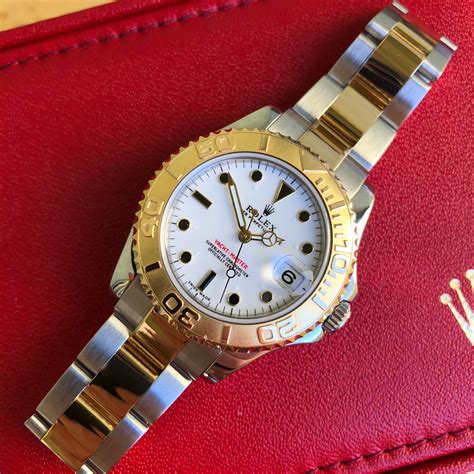 rolex yachtmaster ladies two tone